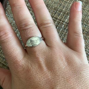 Authentic Tiffany and Co. sterling silver ring